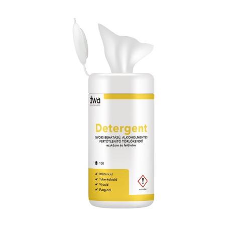 DWA Detergent gyors behatási idejű, alkoholmentes fertőtlenítő törlőkendő 100 lap