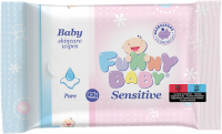 Funny baby Sensitive 60 lapos baba törlőkendő érzékeny bőrre